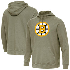 Boston Bruins Antigua Cloud Pullover Hoodie - Olive | NHL on sale
