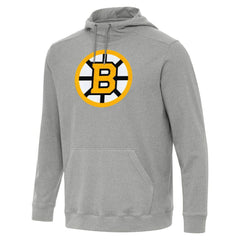 Boston Bruins Antigua Cloud Pullover Hoodie - Heather Gray | NHL near me