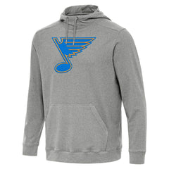 St. Louis Blues Antigua Cloud Pullover Hoodie - Heather Black | NHL sale