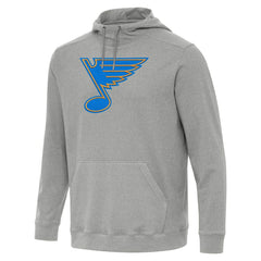 St. Louis Blues Antigua Cloud Pullover Hoodie - Heather Gray | NHL discount