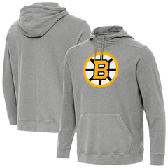 Boston Bruins Antigua Cloud Pullover Hoodie - Heather Black | NHL near me