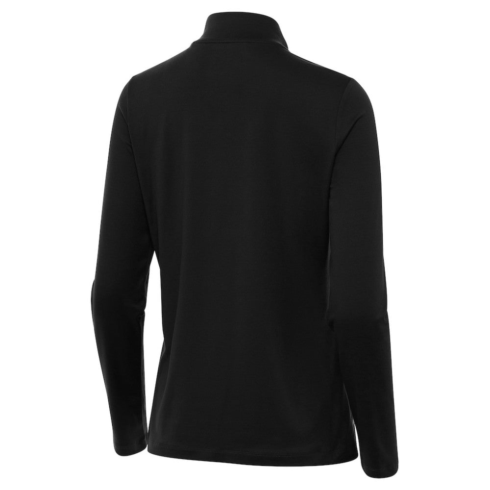 St. Louis Blues Antigua Women's Reprocess Quarter-Zip Pullover - Black | NHL Lifestyle