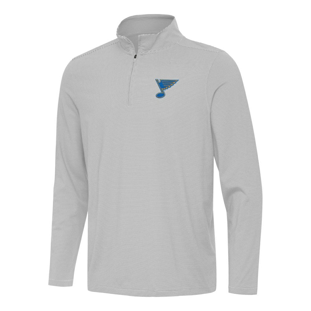 St. Louis Blues Antigua Twine Quarter-Zip Pullover - Gray | NHL online