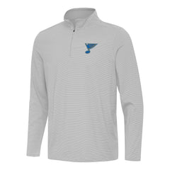 St. Louis Blues Antigua Twine Quarter-Zip Pullover - Gray | NHL online