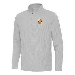 Boston Bruins Antigua Twine Quarter-Zip Pullover - Gray | NHL online