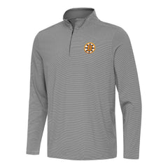 Boston Bruins Antigua Twine Quarter-Zip Pullover - Black | NHL on sale
