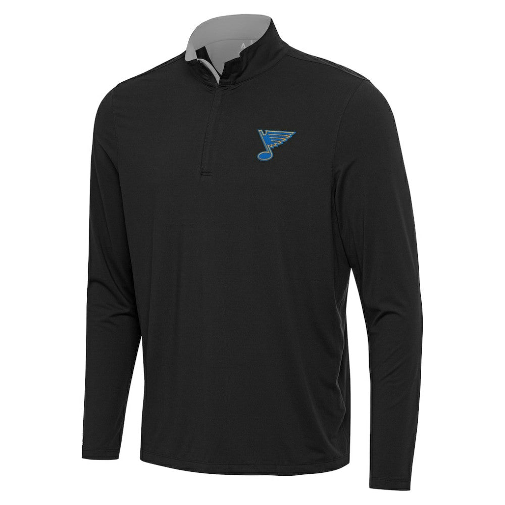 St. Louis Blues Antigua Content Quarter-Zip Jacket - Heather Gray | NHL online