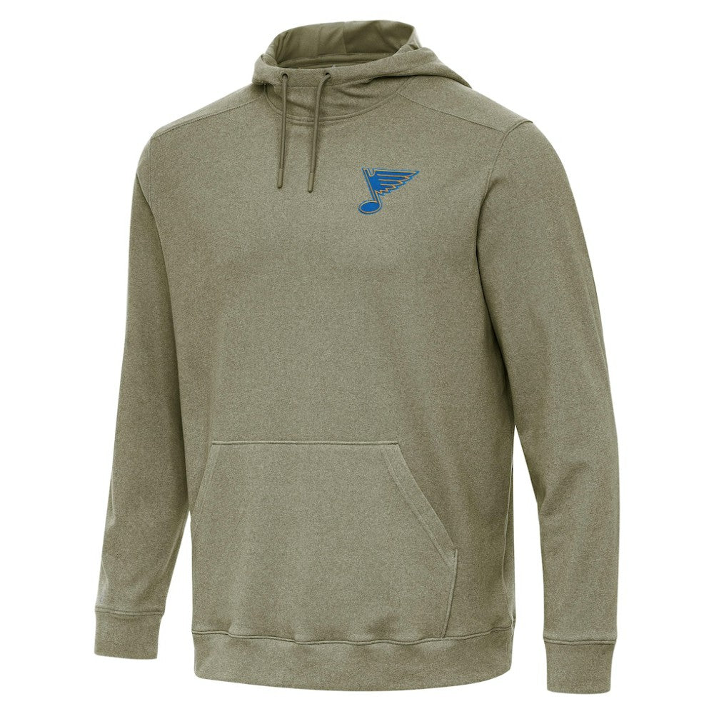 St. Louis Blues Antigua Cloud Pullover Hoodie - Olive | NHL discount