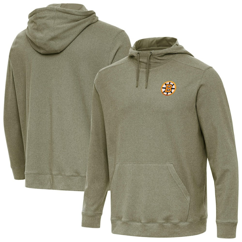 Boston Bruins Antigua Cloud Pullover Hoodie - Olive | NHL on sale