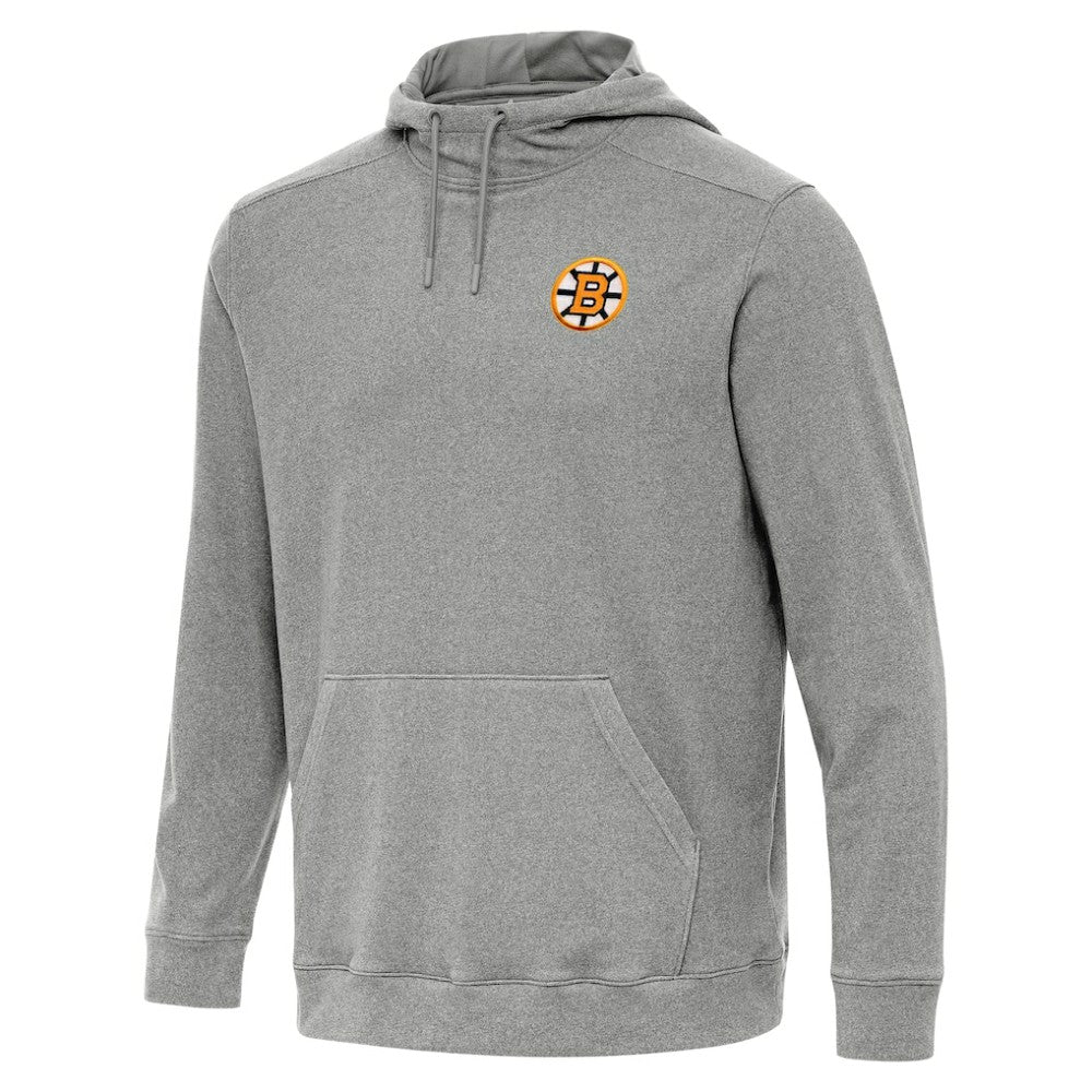 Boston Bruins Antigua Cloud Pullover Hoodie - Heather Black | NHL near me