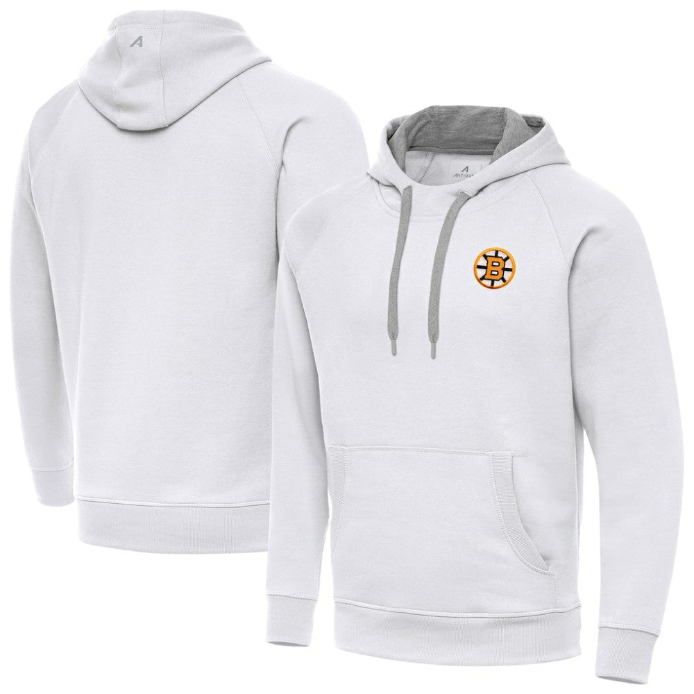 Boston Bruins Antigua Victory Pullover Hoodie - White | NHL discount