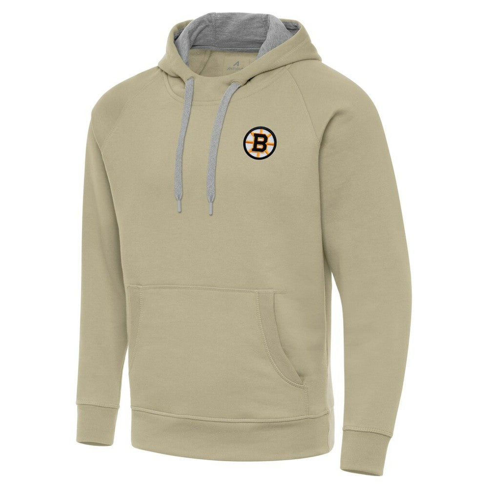 Boston Bruins Antigua Victory Pullover Hoodie - Khaki | NHL sale
