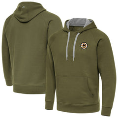 Boston Bruins Antigua Victory Pullover Hoodie - Olive | NHL online
