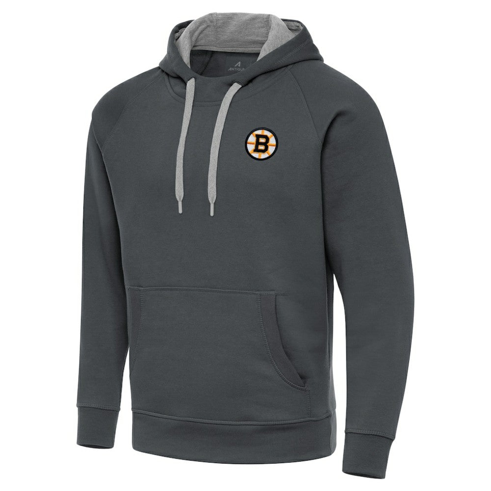 Boston Bruins Antigua Victory Pullover Hoodie - Charcoal | NHL online