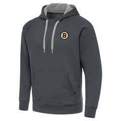 Boston Bruins Antigua Victory Pullover Hoodie - Charcoal | NHL online