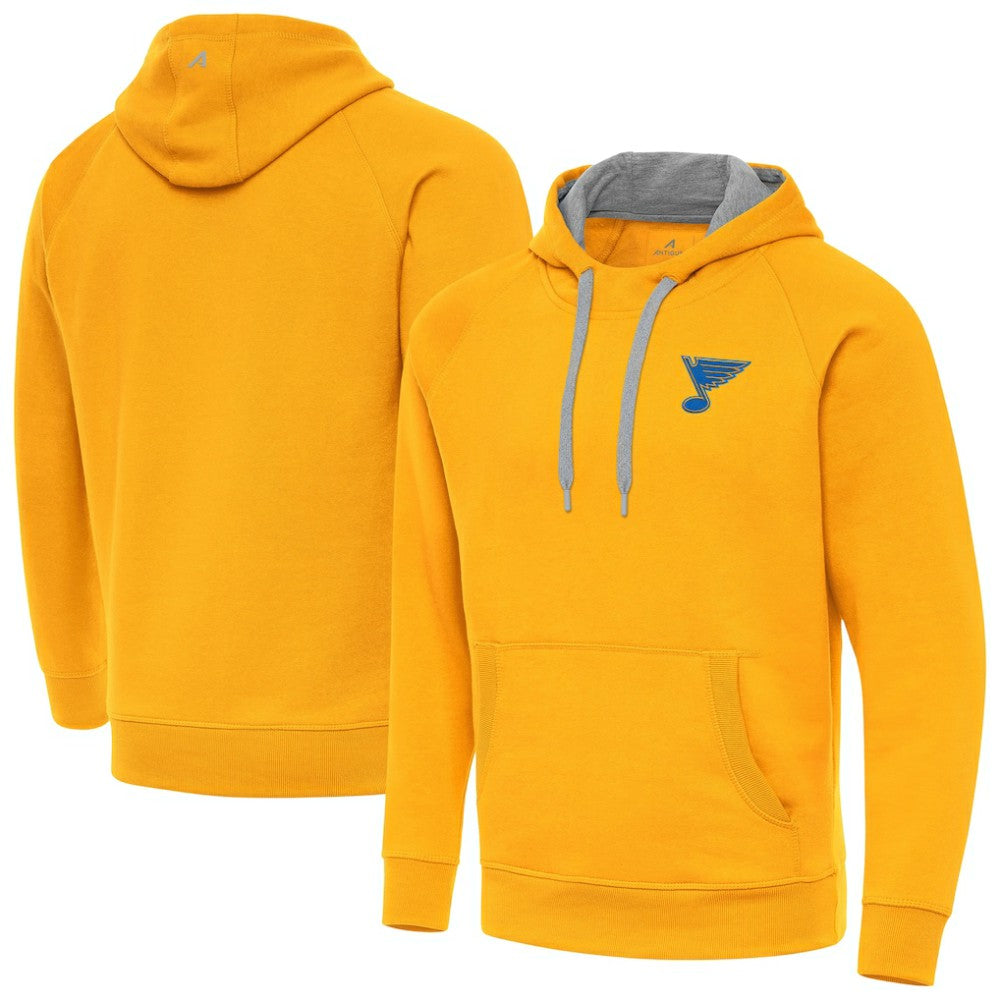 St. Louis Blues Antigua Victory Pullover Hoodie - Gold | NHL sale