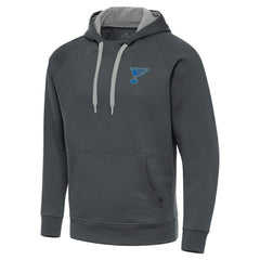 St. Louis Blues Antigua Victory Pullover Hoodie - Charcoal | NHL on sale