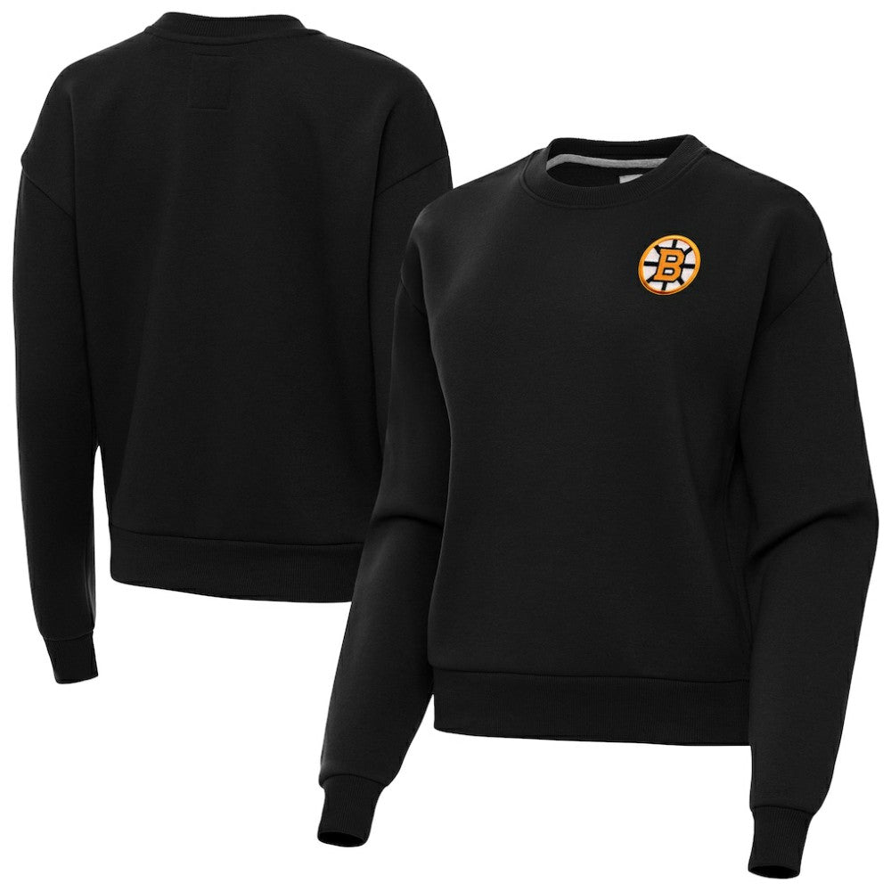 Boston Bruins Antigua Women's Victory Pullover Sweatshirt - Black | NHL sale