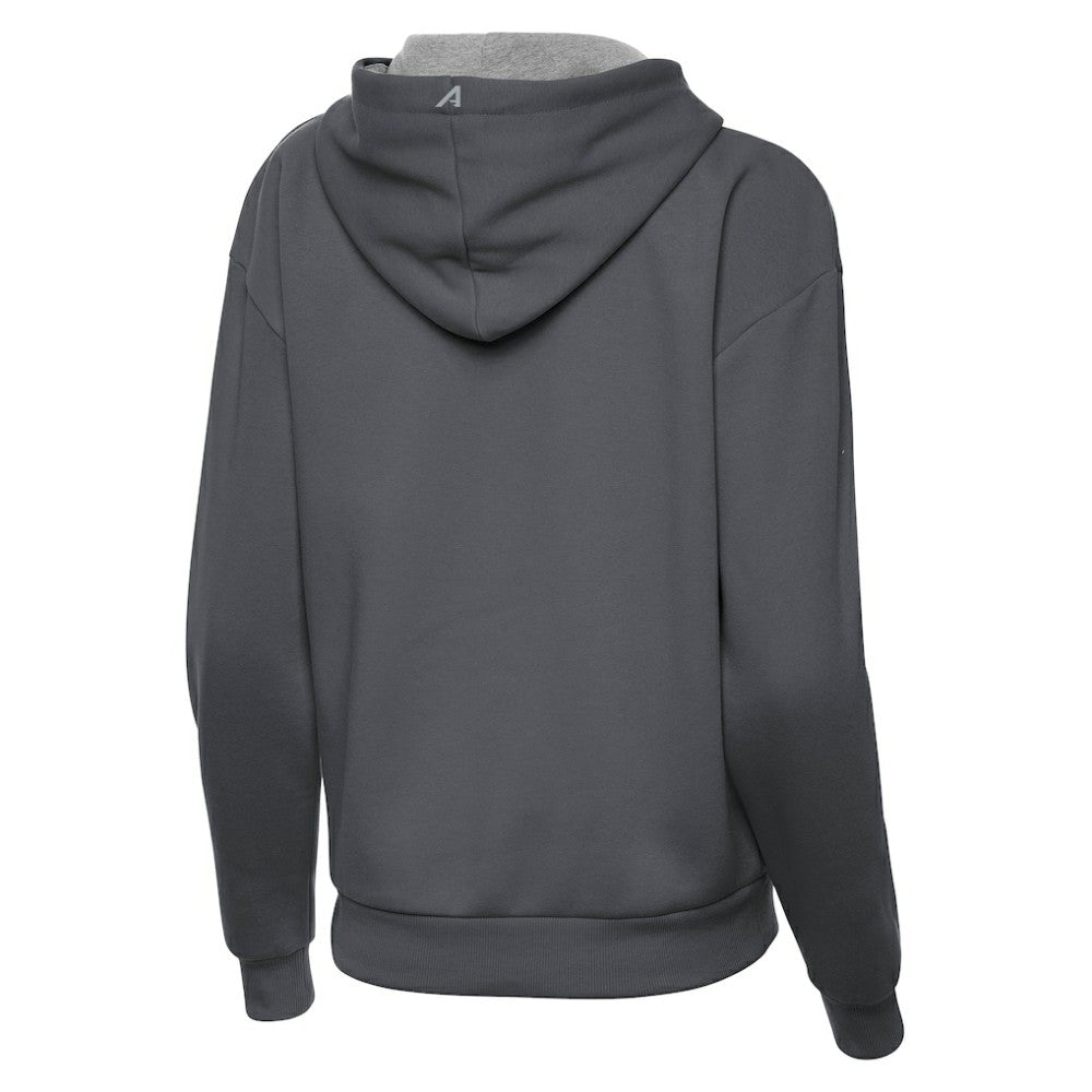 Boston Bruins Antigua Women's Victory Pullover Hoodie - Charcoal | NHL Lifestyle