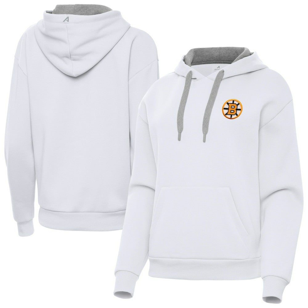 Boston Bruins Antigua Women's Victory Pullover Hoodie - White | NHL online