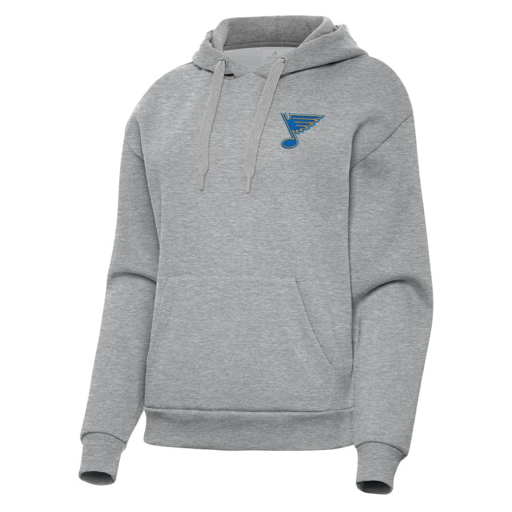 St. Louis Blues Antigua Women's Victory Pullover Hoodie - Heather Gray | NHL discount