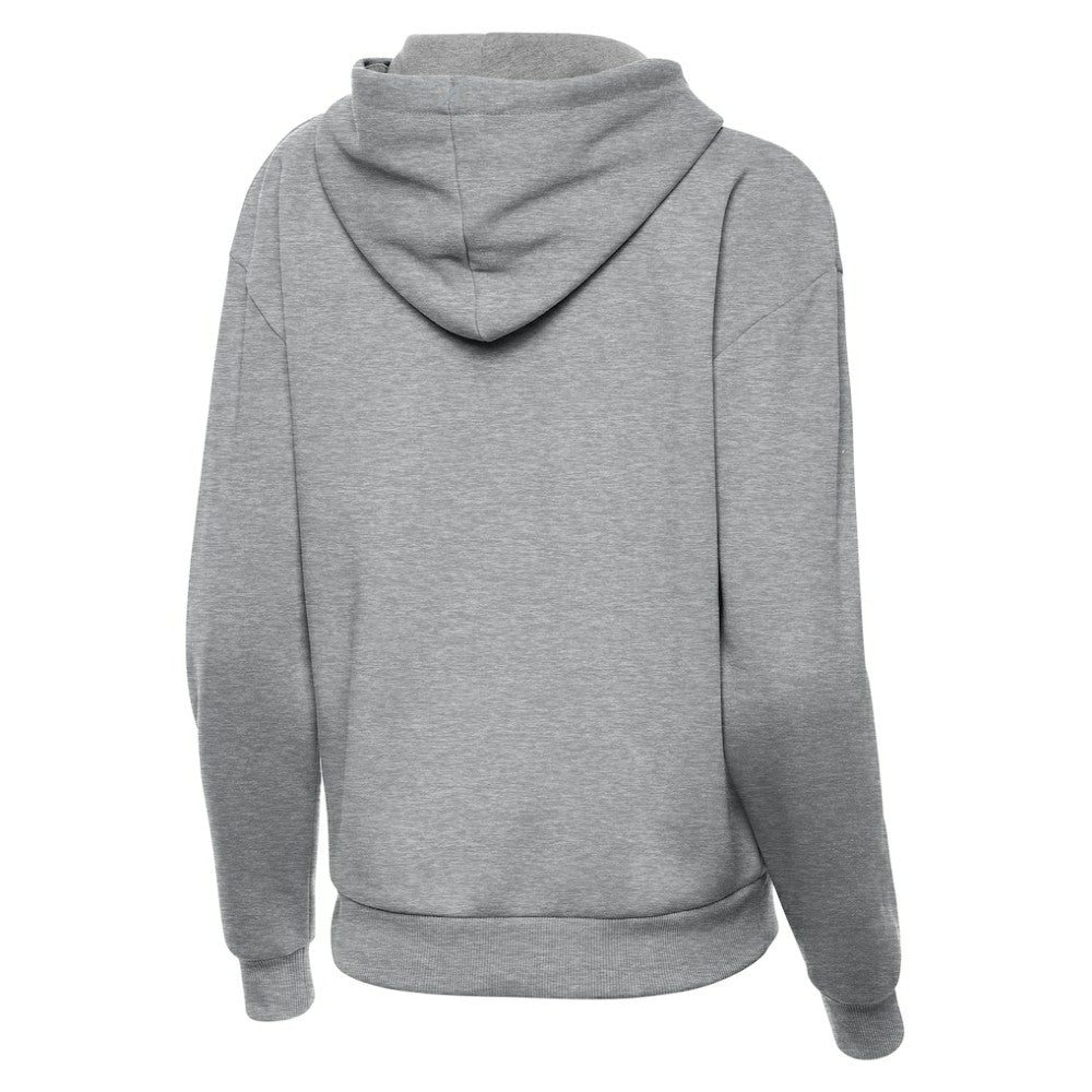 Boston Bruins Antigua Women's Victory Pullover Hoodie - Heather Gray | NHL Clearance