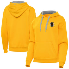 Boston Bruins Antigua Women's Victory Pullover Hoodie - Gold | NHL online