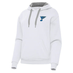 St. Louis Blues Antigua Women's Victory Pullover Hoodie - White | NHL near me