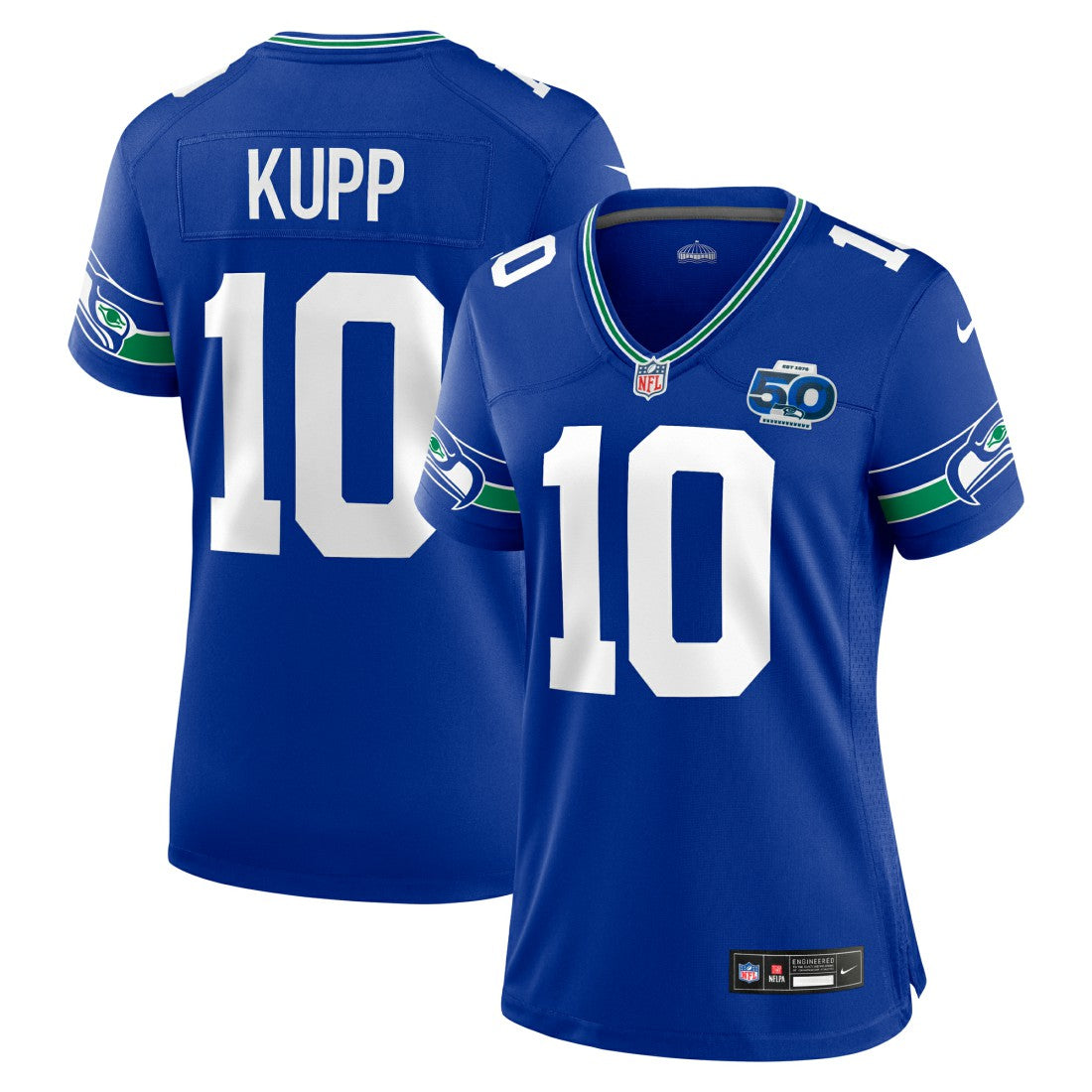 Cooper Kupp Seattle Seahawks Women's Alternate 50th Season Game Jersey - Royal - Nike