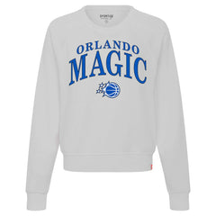 Orlando Magic Sportiqe Women's Genuine Issue Collection Ashlyn Crewneck Sweatshirt Gray