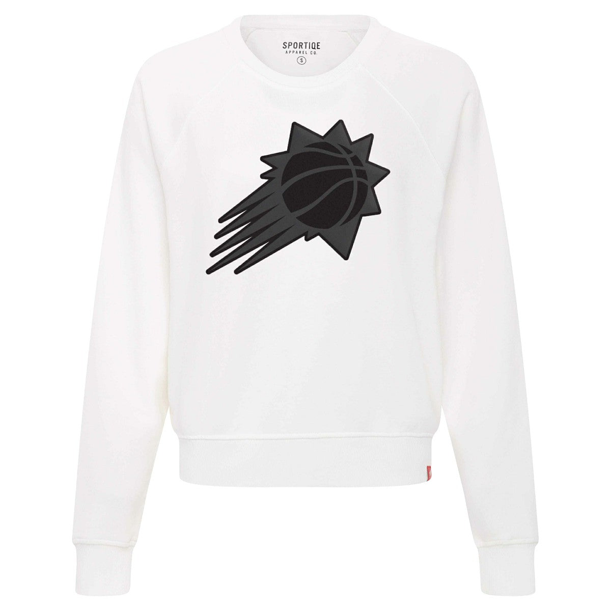 Phoenix Suns Sportiqe Women's Genuine Issue Collection Ashlyn Raglan Sweatshirt White