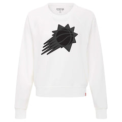 Phoenix Suns Sportiqe Women's Genuine Issue Collection Ashlyn Raglan Sweatshirt White