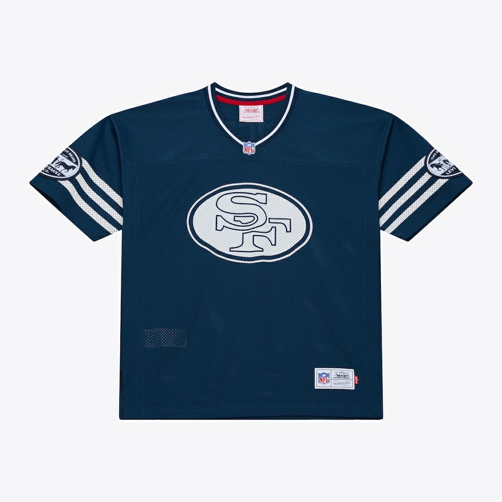 Jerry Rice San Francisco 49ers x Levi's Unisex Legacy Jersey - Navy - Mitchell & Ness