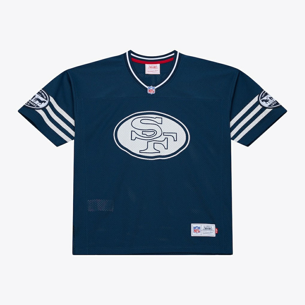 Jerry Rice San Francisco 49ers x Levi's Unisex Legacy Jersey - Navy - Mitchell & Ness