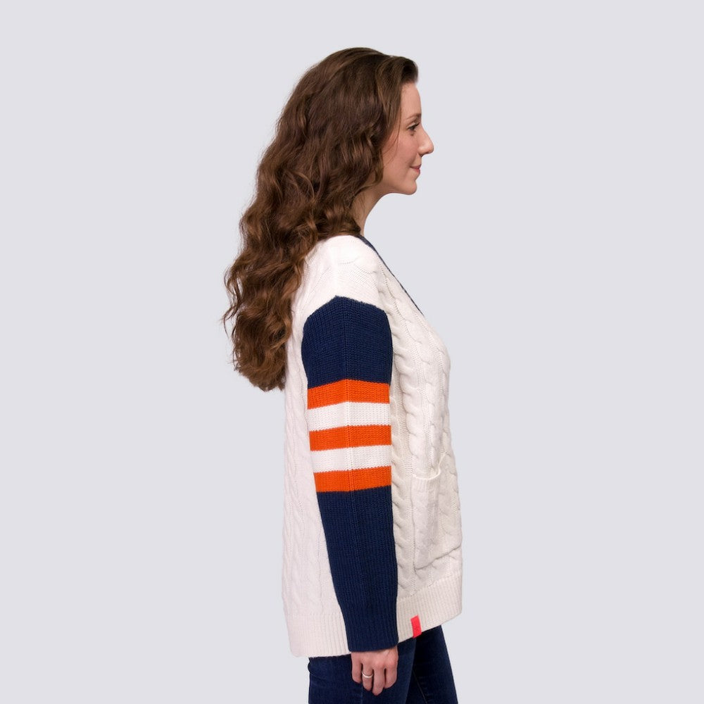 Houston Astros Lusso Women's Shyla Knit V-Neck Full-Zip Sweater Near Me