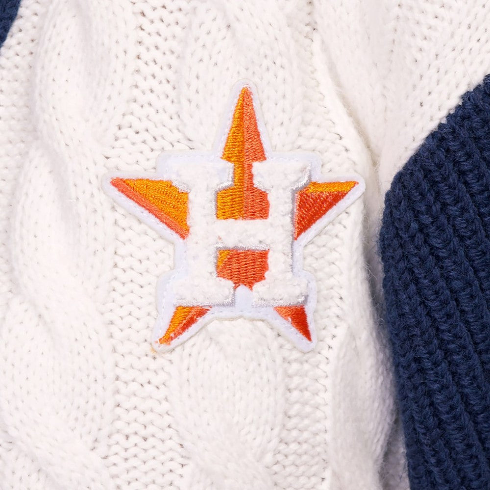 Houston Astros Lusso Women's Shyla Knit V-Neck Full-Zip Sweater Near Me