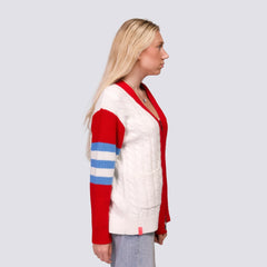 St. Louis Cardinals Lusso Women's Shyla Knit V-Neck Full-Zip Sweater Near Me
