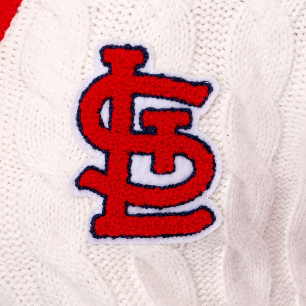 St. Louis Cardinals Lusso Women's Shyla Knit V-Neck Full-Zip Sweater Near Me