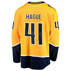 Nicolas Hague Nashville Predators Fanatics Home Breakaway Jersey - Gold | Fanatics discount