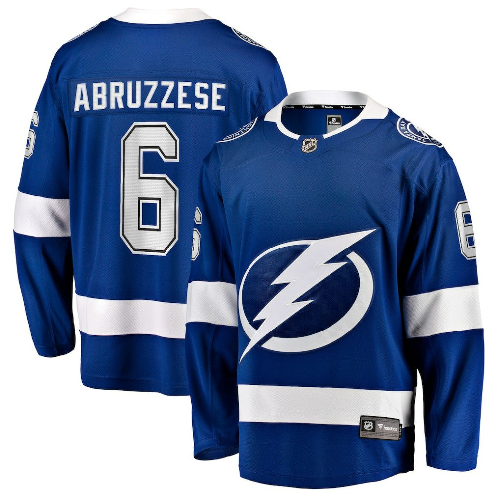 Nick Abruzzese Tampa Bay Lightning Fanatics Home Breakaway Jersey - Blue | Fanatics Clearance