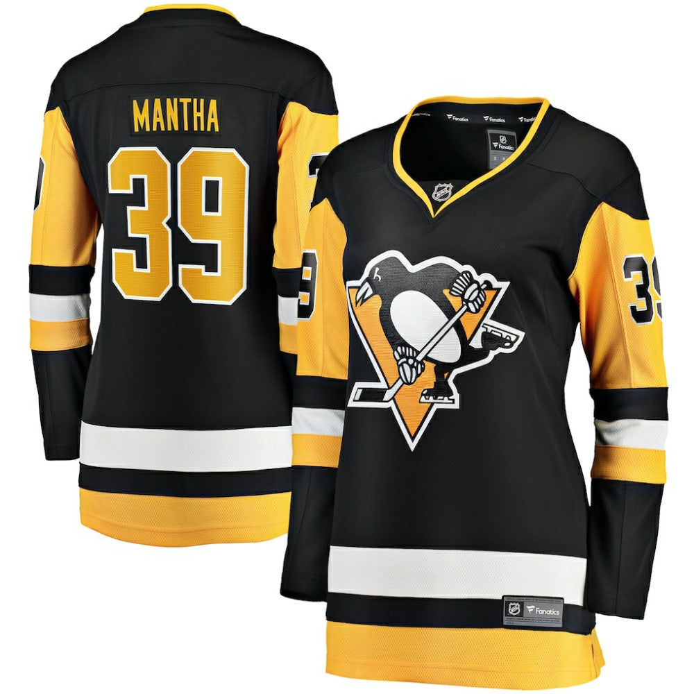 Anthony Mantha Pittsburgh Penguins Fanatics Women's Home Breakaway Jersey - Black | Fanatics Lifestyle