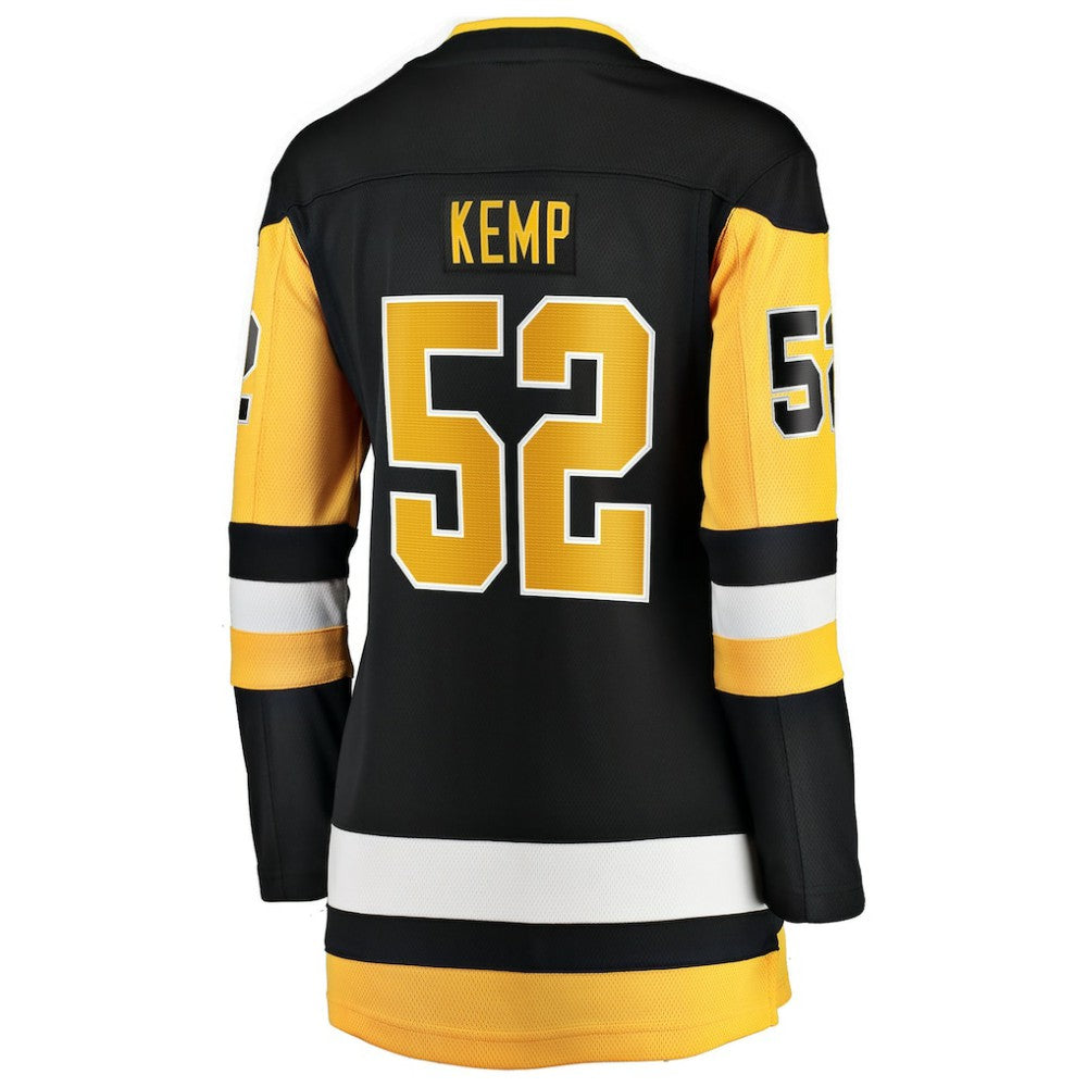 Philip Kemp Pittsburgh Penguins Fanatics Women's Home Breakaway Jersey - Black | Fanatics sale
