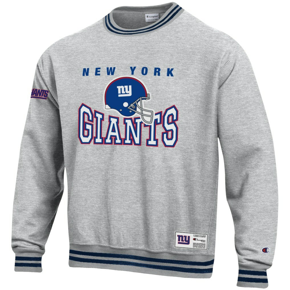 New York Giants Champion Reverse Weave Fleece Sweatshirt - Heather Gray - NFL