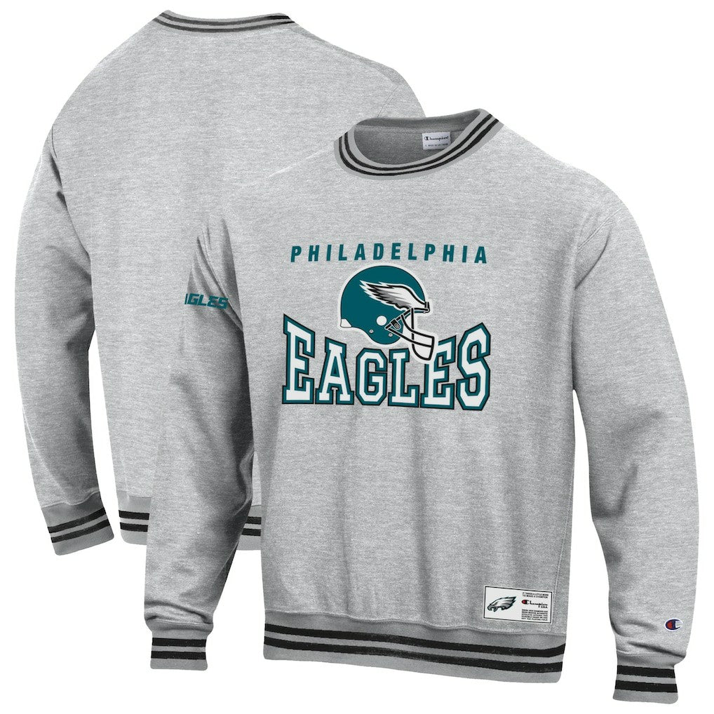 Philadelphia Eagles Champion Reverse Weave Fleece Sweatshirt - Heather Gray - NFL