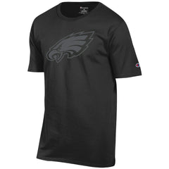 Philadelphia Eagles Champion Tonal Logo T-Shirt - Black - NFL