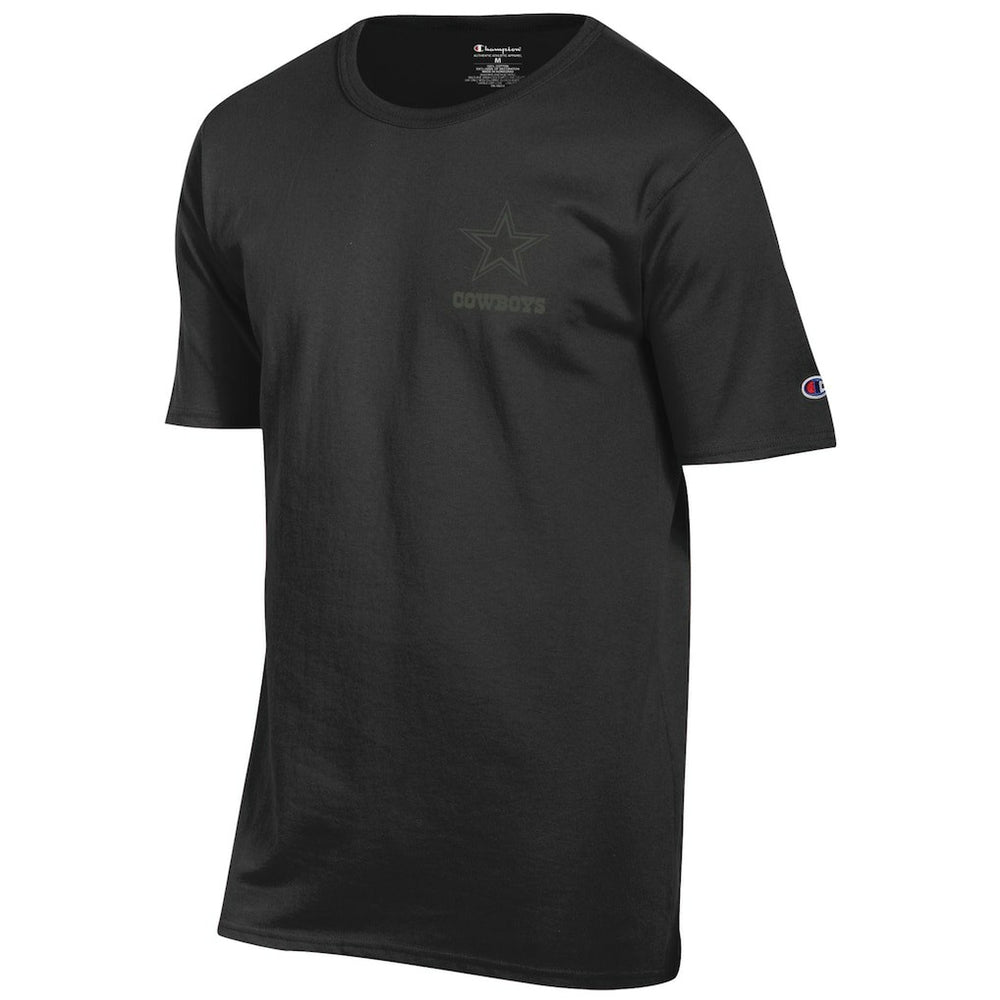 Dallas Cowboys Champion Tonal Logo T-Shirt - Black - NFL