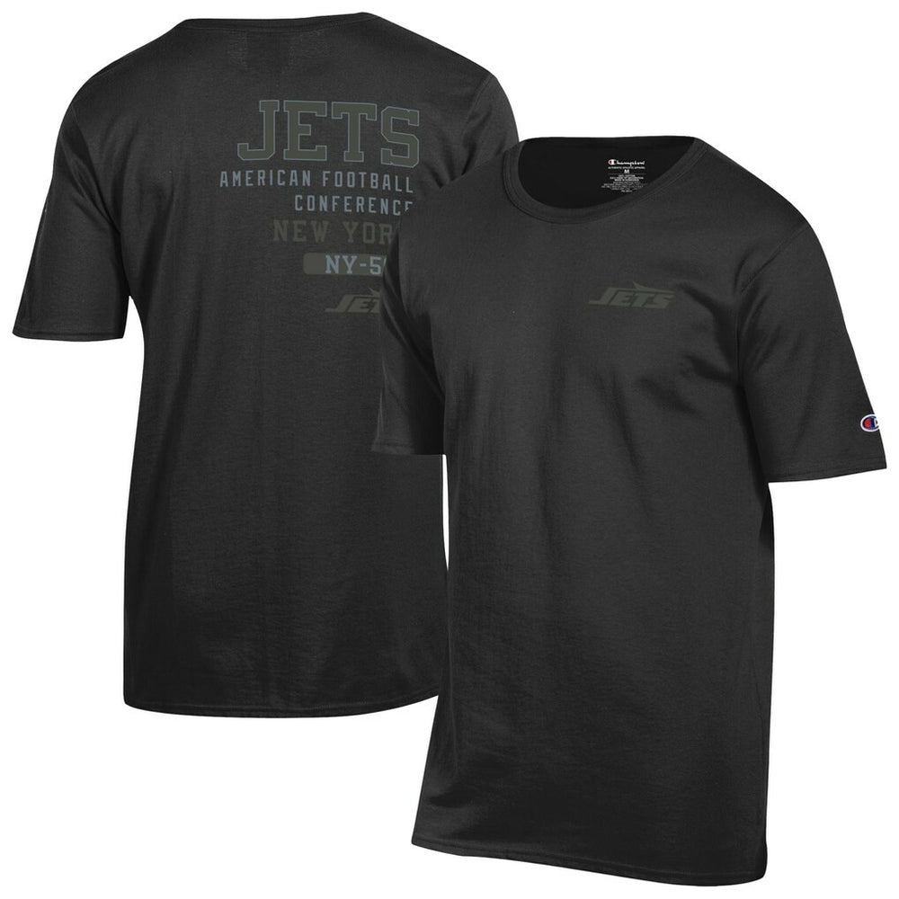 New York Jets Champion Tonal Logo T-Shirt - Black - NFL