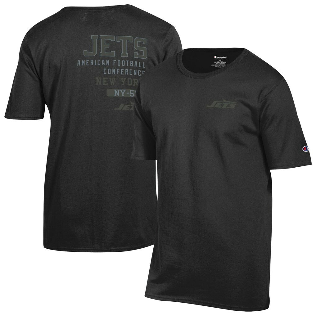 New York Jets Champion Tonal Logo T-Shirt - Black - NFL