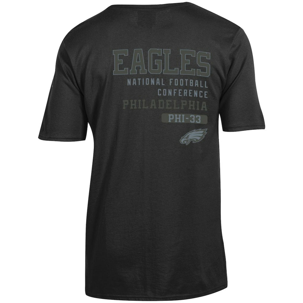 Philadelphia Eagles Champion Tonal Logo T-Shirt - Black - NFL