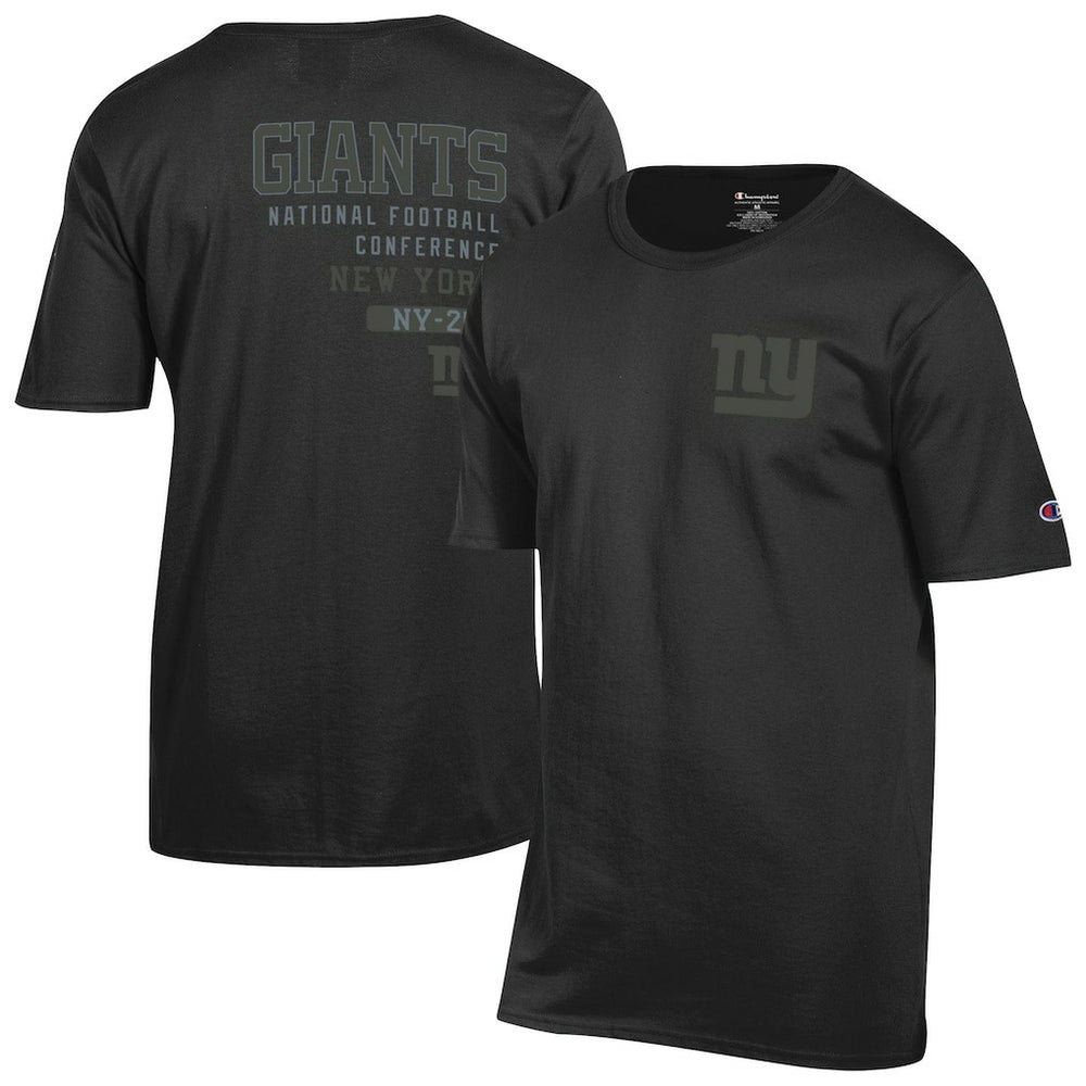 New York Giants Champion Tonal Logo T-Shirt - Black - NFL